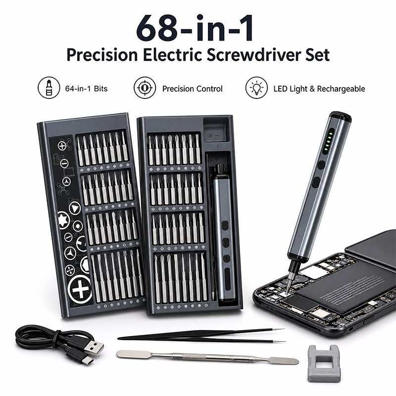 Juego de destornilladores eléc - Electric Screwdriver Rechargeable Usb reseña y precio