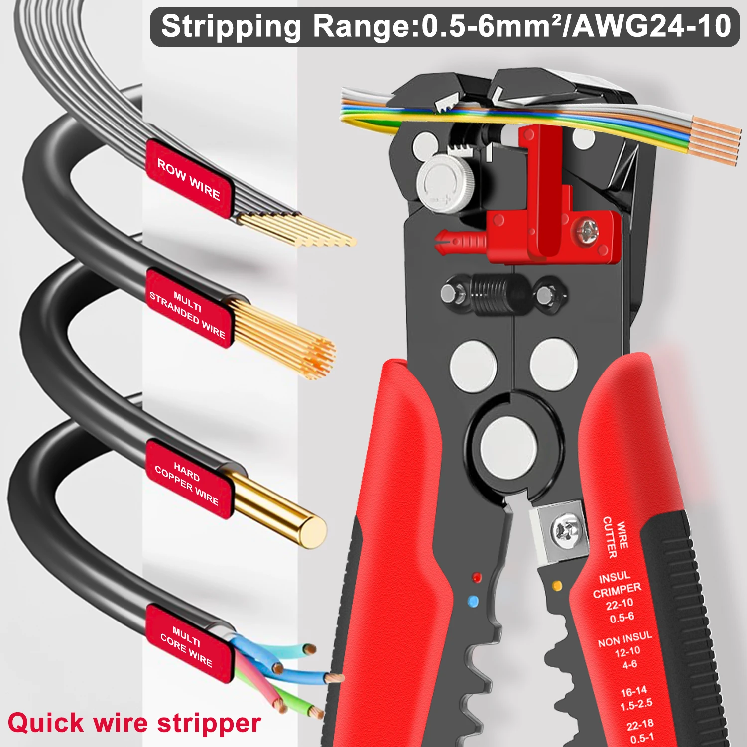 Pelacables autoregulable HS-D1 - Automatic Wire Stripper Cutter reseña y precio