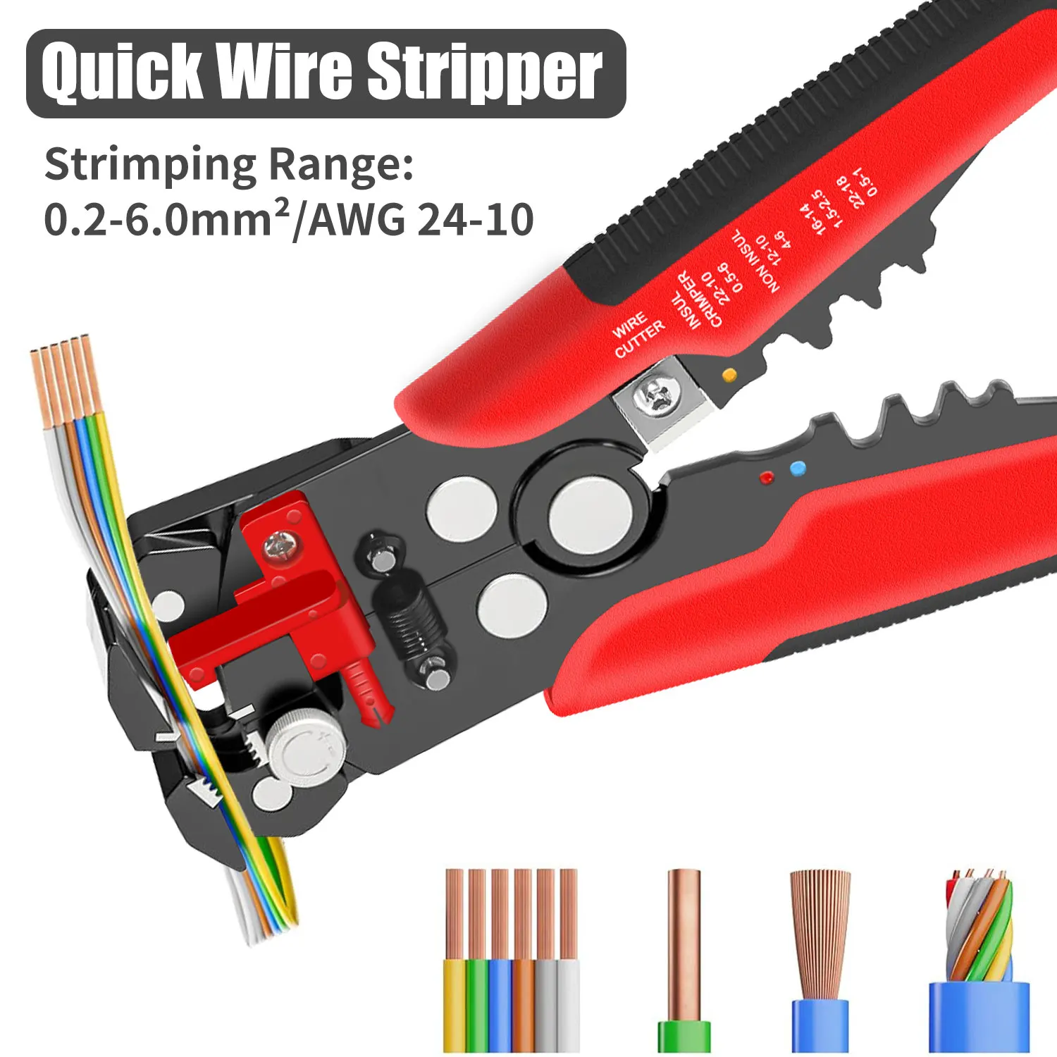 Pelacables autoregulable HS-D1 - Automatic Wire Stripper Cutter reseña y precio