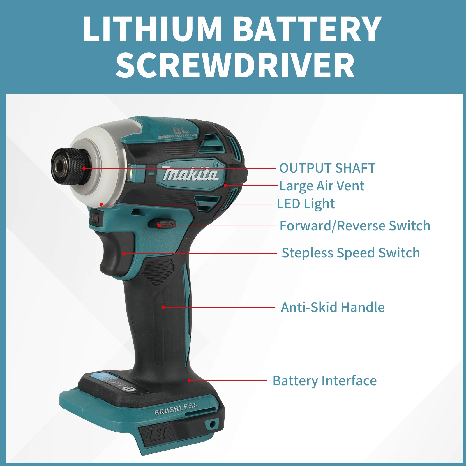 Taladro de impacto eléctrico s - Brushless Cordless Electric Drill 18V reseña y precio